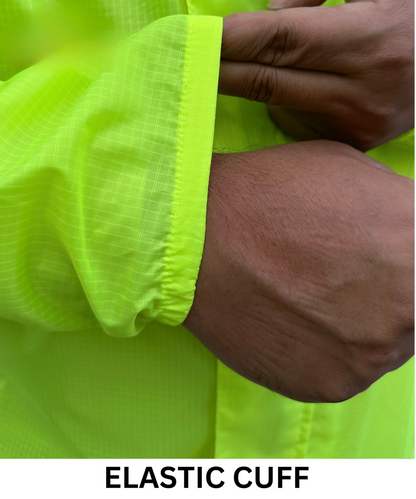 Bison ProGear Aqua Shield Rain Hoodie - Hi-Viz Yellow