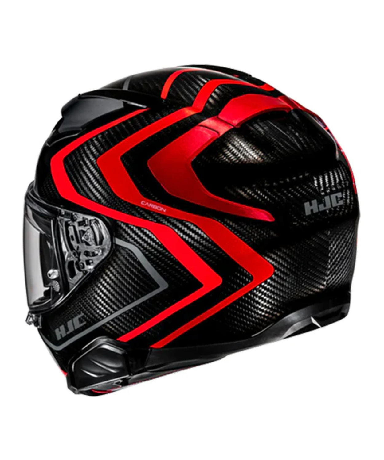 HJC F71 (F7X) Nevio Carbon Fiber MC1 Helmet (ECE 22.06) - Black Red