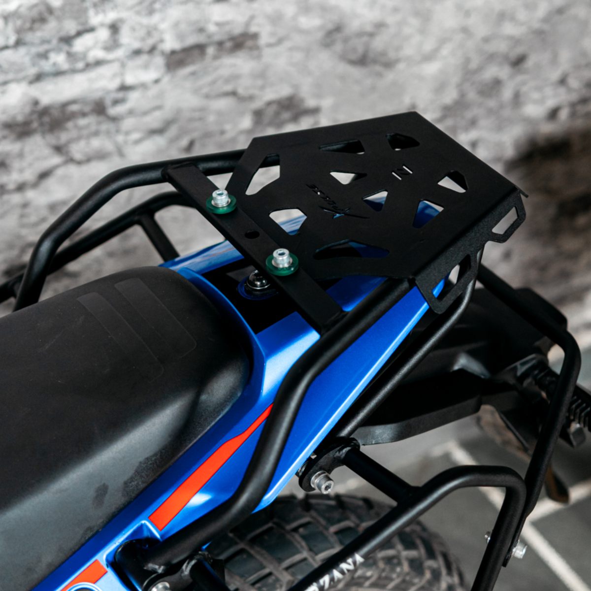 Zana Honda Xpulse 210 Top Rack with MS Plate - Black - ZI-8596 - Zana