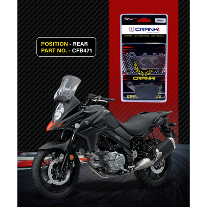 Crank1 Carbon Brake Pads for Suzuki V-Strom 650 (2017-2022)