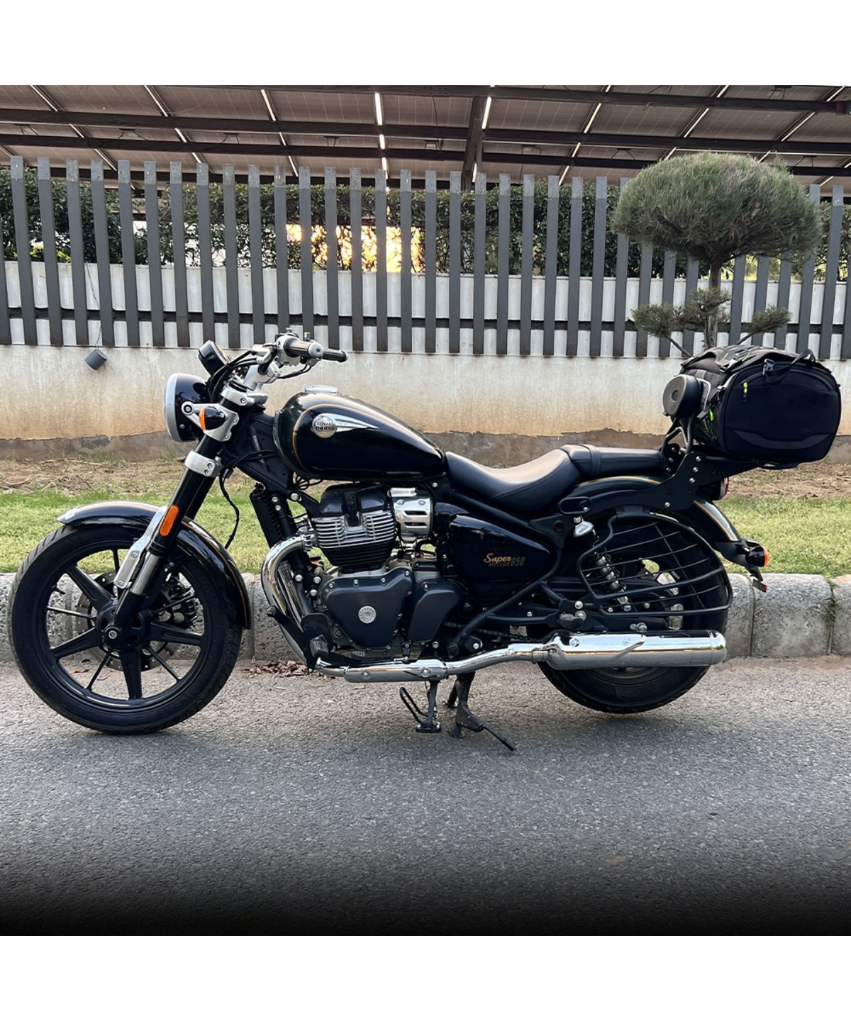 Zana Royal Enfield Meteor 650 Top Rack MS with Pillion Backrest - ZI-8286 - Zana