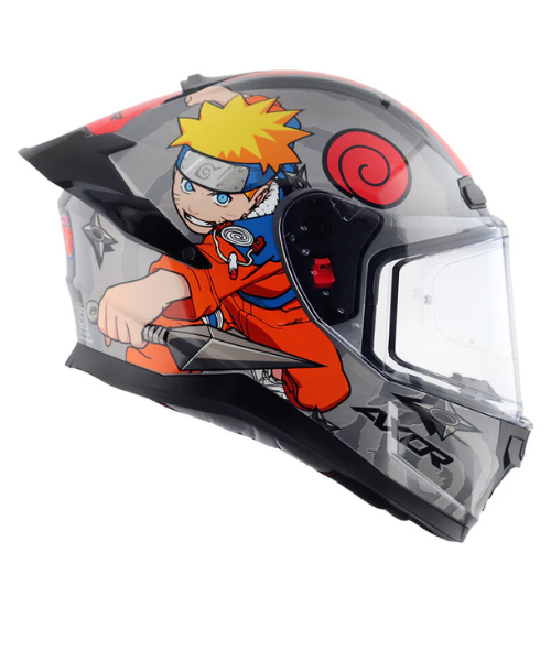 Axor Saber Naruto Helmet - Gloss Black Orange