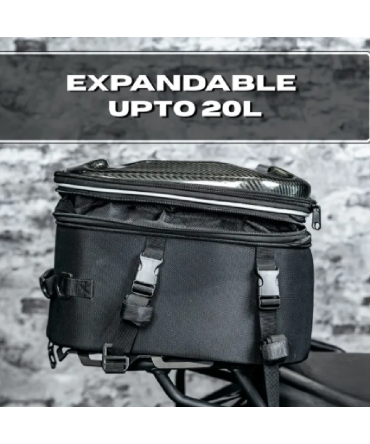 Zana Universal Pluto Carbon Hardshell Expandable Tail Bag 20L - ZI-BG-012