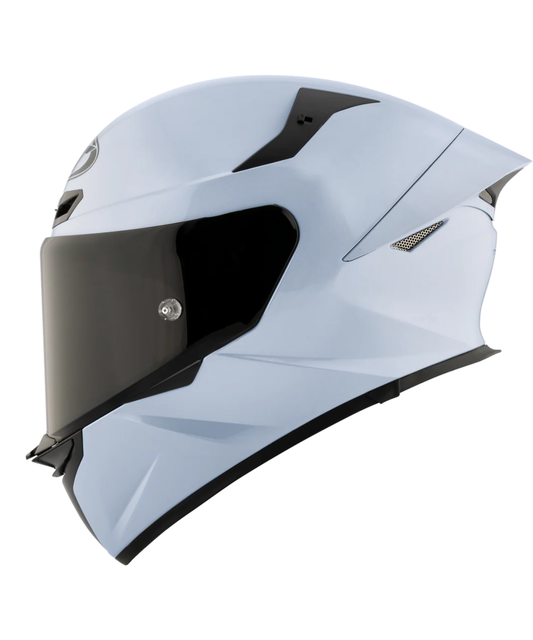 KYT TT-Revo Plain Stellar Diamond Helmet - Gloss White