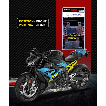 Crank1 Carbon Brake Pads for BMW S1000 R (2018-2020)