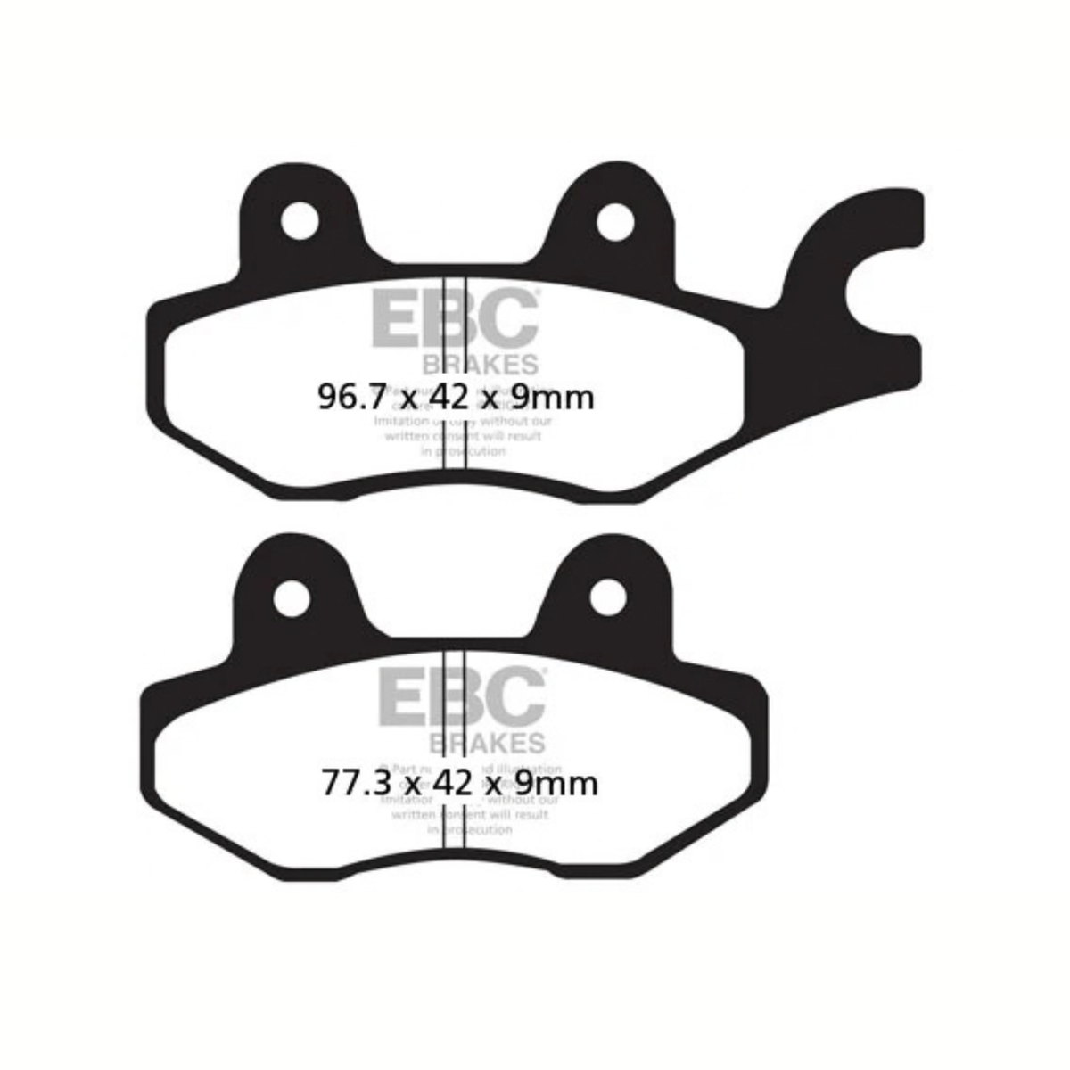 EBC Kawasaki Ninja 400 (2018-2023) Fully Sintered Brake Pads - EBC Brakes