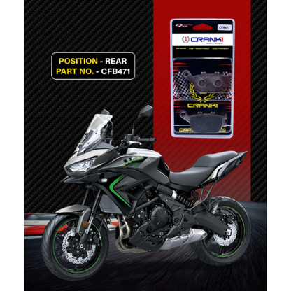 Crank1 Carbon Brake Pads for Kawasaki Versys 650
