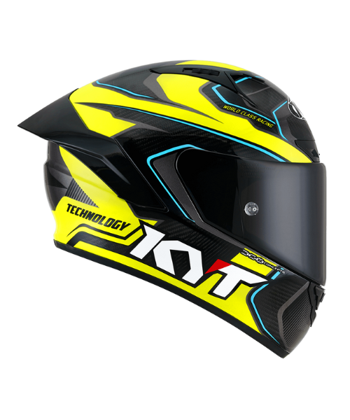 KYT NZ Race Carbon Competition Helmet - Gloss Yellow - KYT Helmets