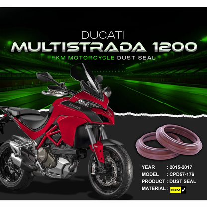 Crank1 Fork Dust Seal FKM for Ducati Multistrada 1200 (2015-2017)