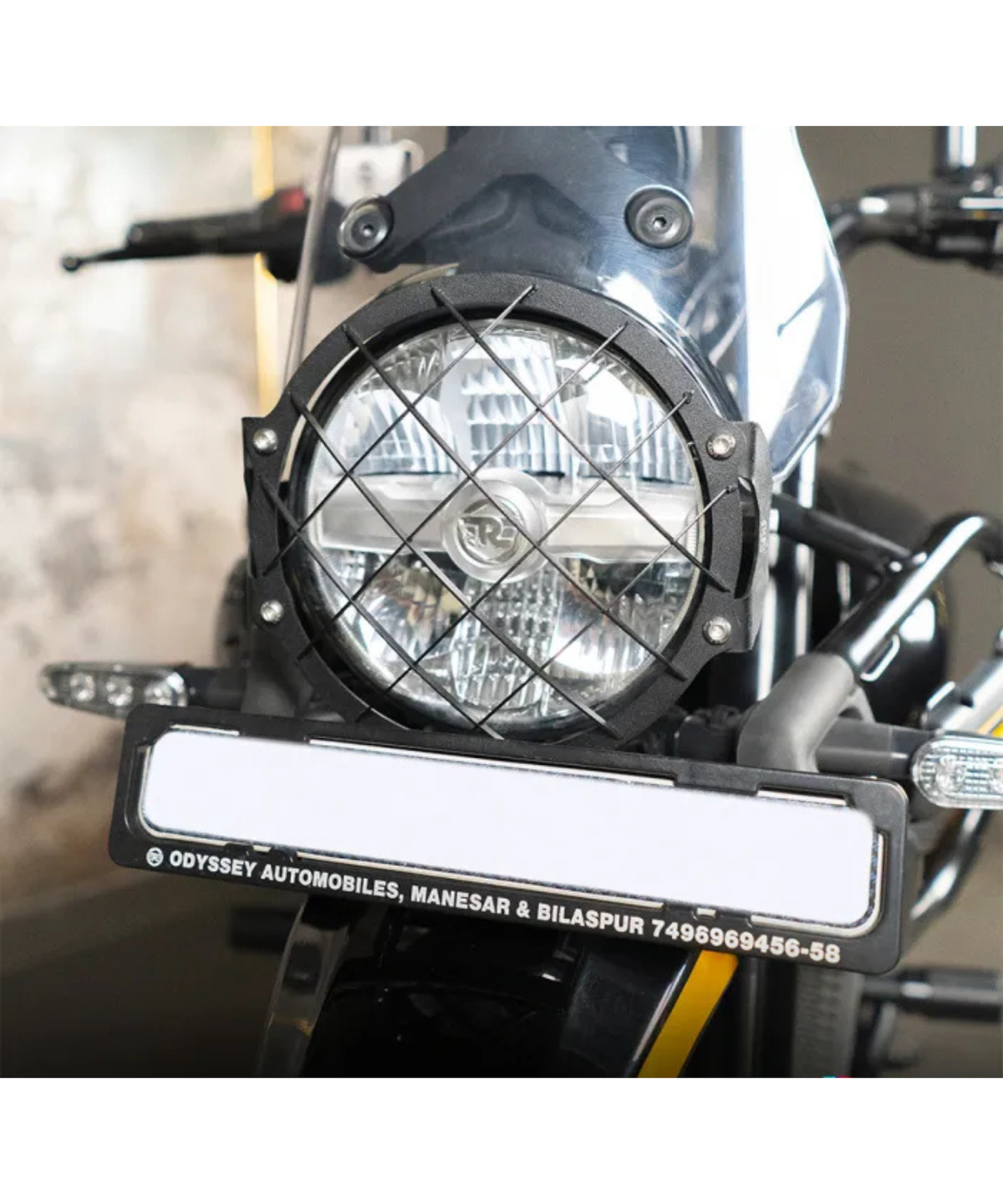 Zana Royal Enfield Himalayan 450 SS Headlight Guard Type-2 - Black - ZI-8437 - Zana