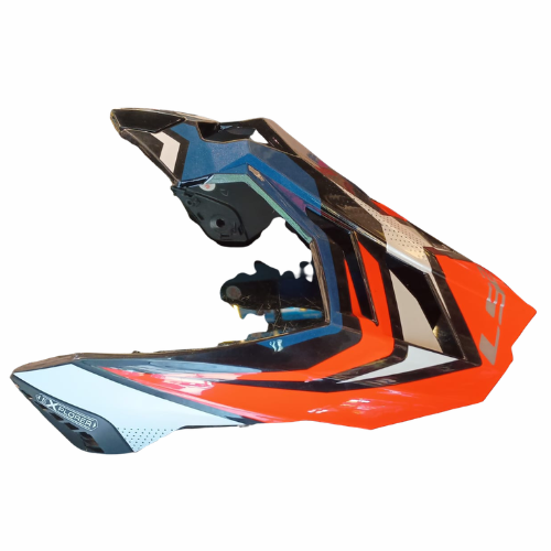 LS2 MX701 Focus Helmet Peak - Gloss Blue White Red - LS2