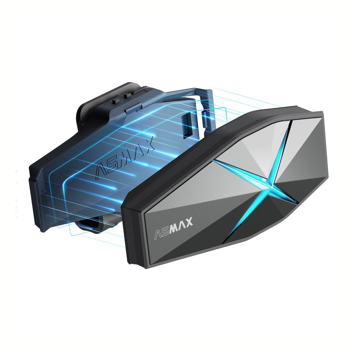 LBC Moto Asmax F1 Pro Intercom - Shining Blue - LBC Moto