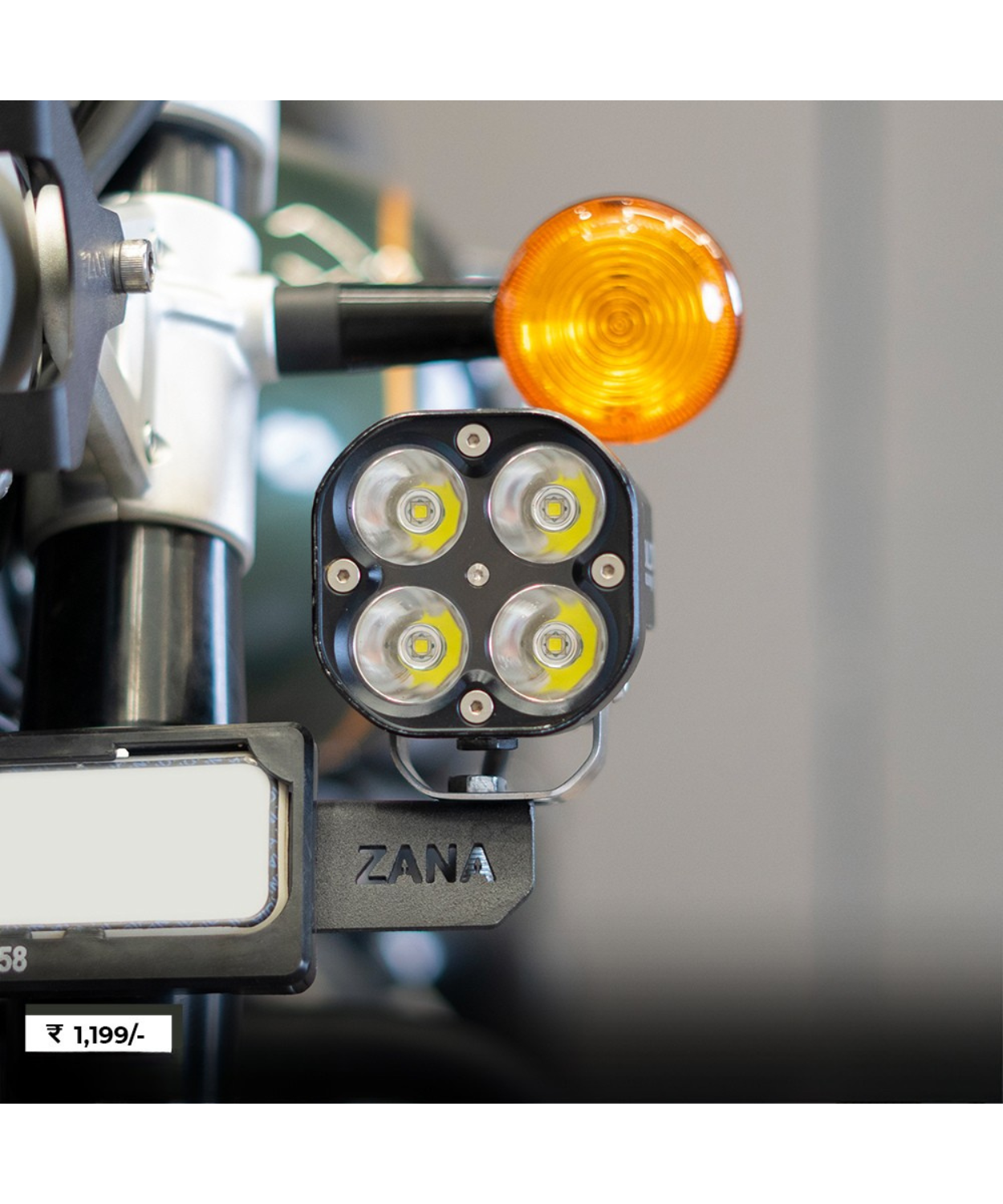 Zana Fog Light Mount for Royal Enfield Super Meteor 650 - ZI-8354