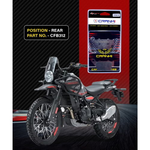 Crank1 Carbon Brake Pads for Himalayan 450 (2021-2023)