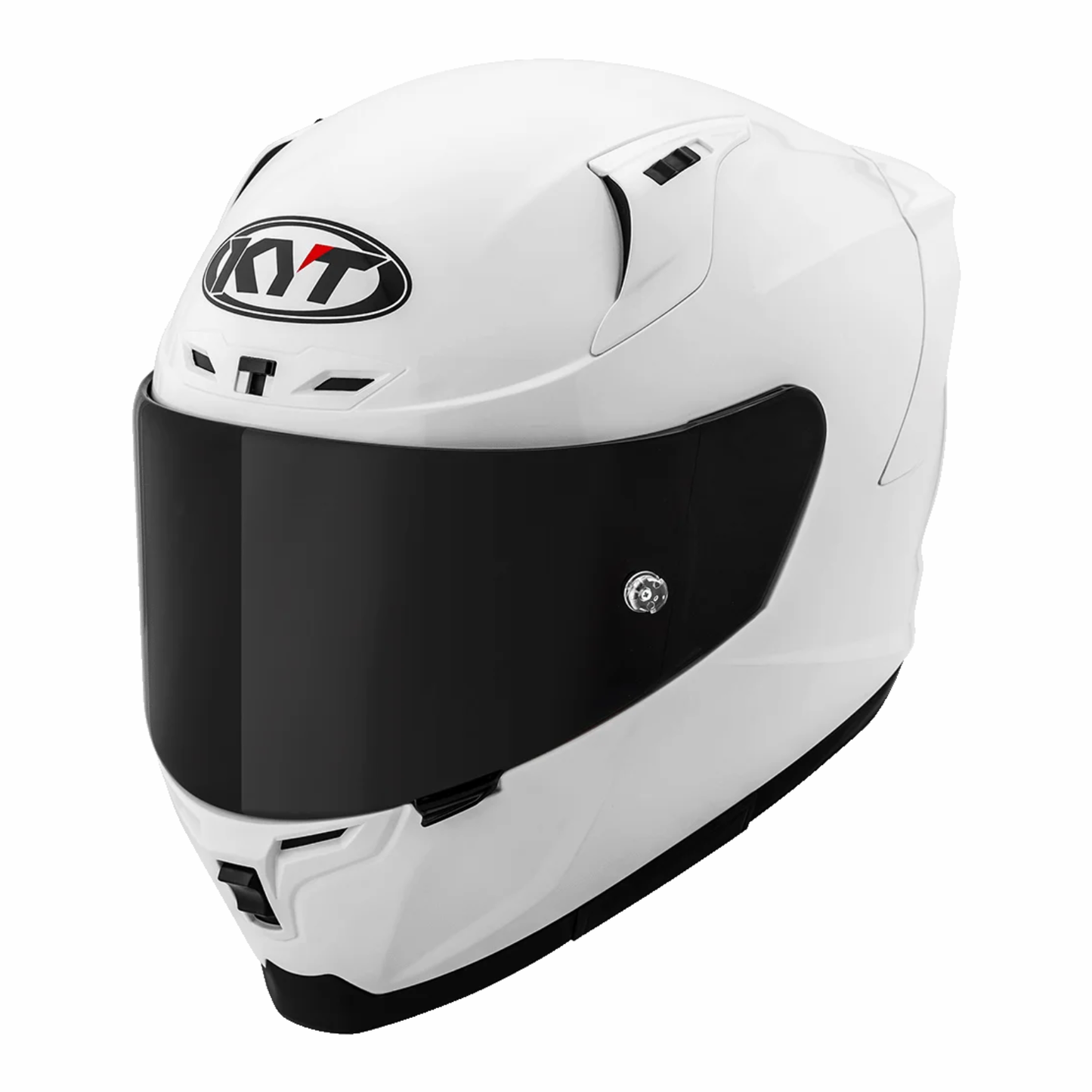 KYT Striker Plain Helmet - Gloss White