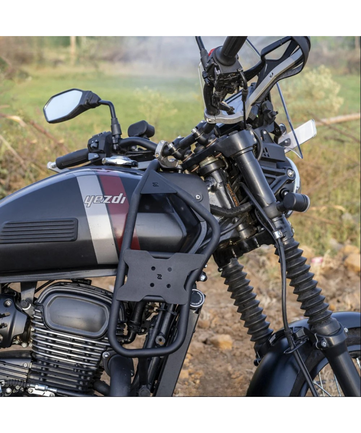 Zana Yezdi Adventure Tank Protection Guards and Jerry Can Holders - ZI-8184 - Zana