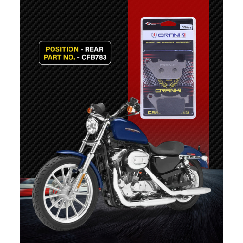 Crank1 Carbon Brake Pads for Harley Davidson Sportster Low (2011 - 2013)