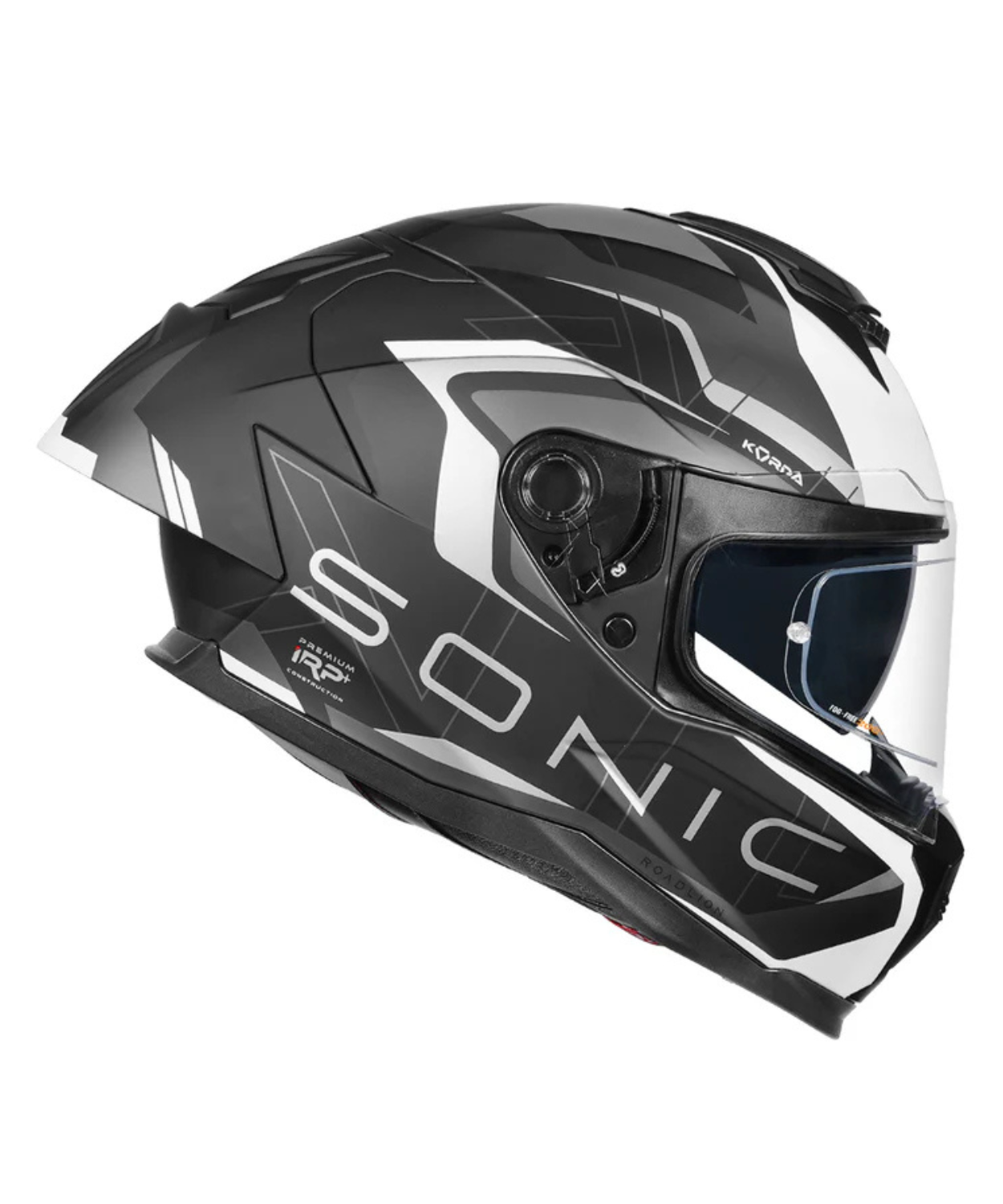 Korda Sonic GP Roadlion Helmet - Matt Black Grey
