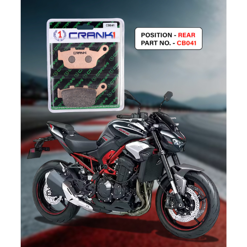 Crank1 Fully Sintered H2 Series Brake Pads for Kawasaki Z900