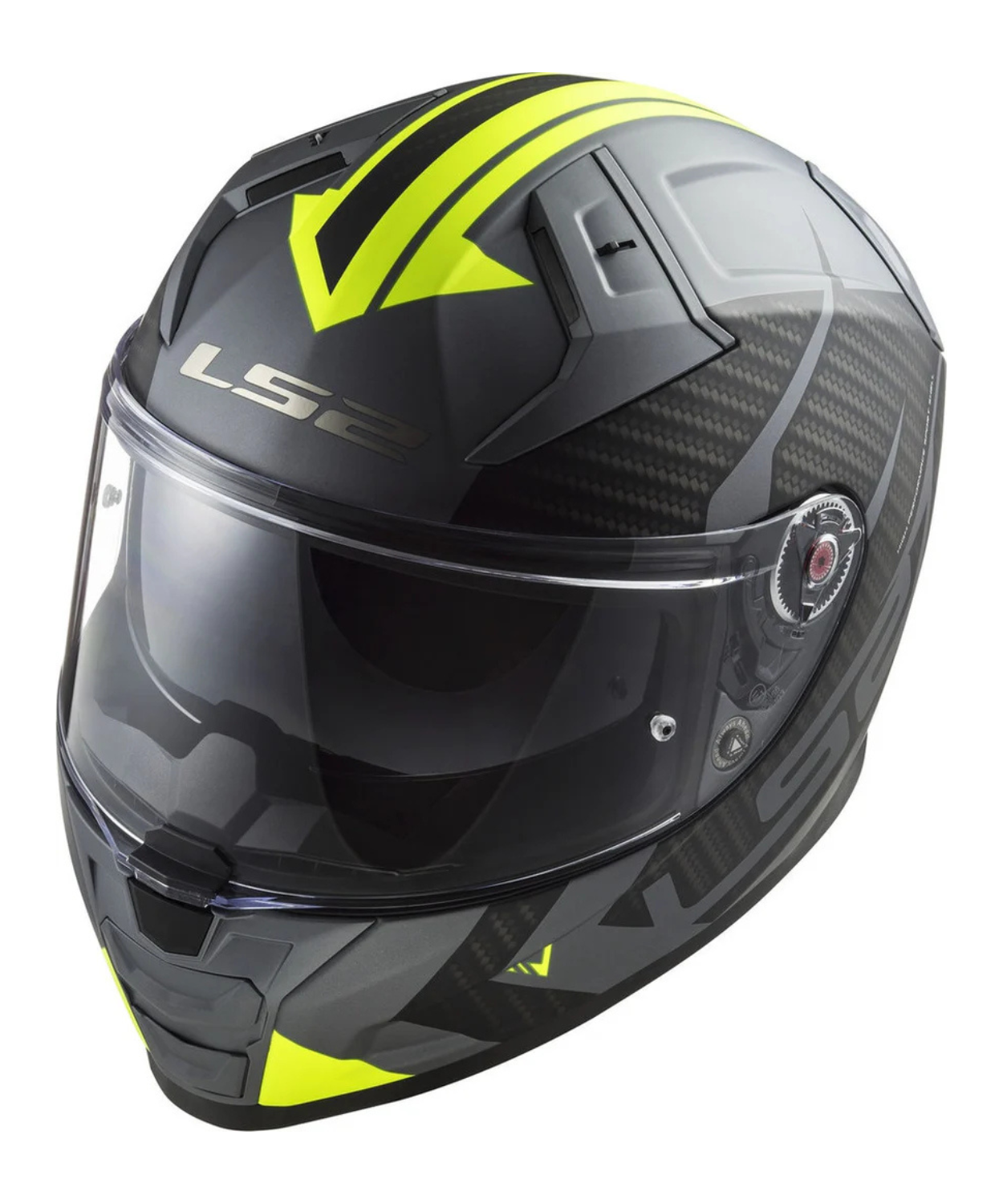 LS2 FF811 Vector II Splitter Matt Titan Hi-Viz Helmet - Yellow
