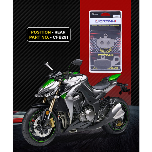 Crank1 Carbon Brake Pads for Kawasaki Z1000
