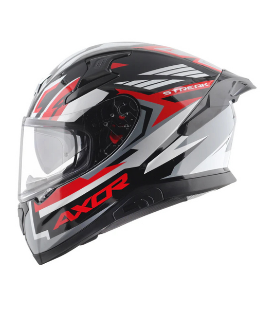 Axor Apex Streak Helmet - Gloss Black Red