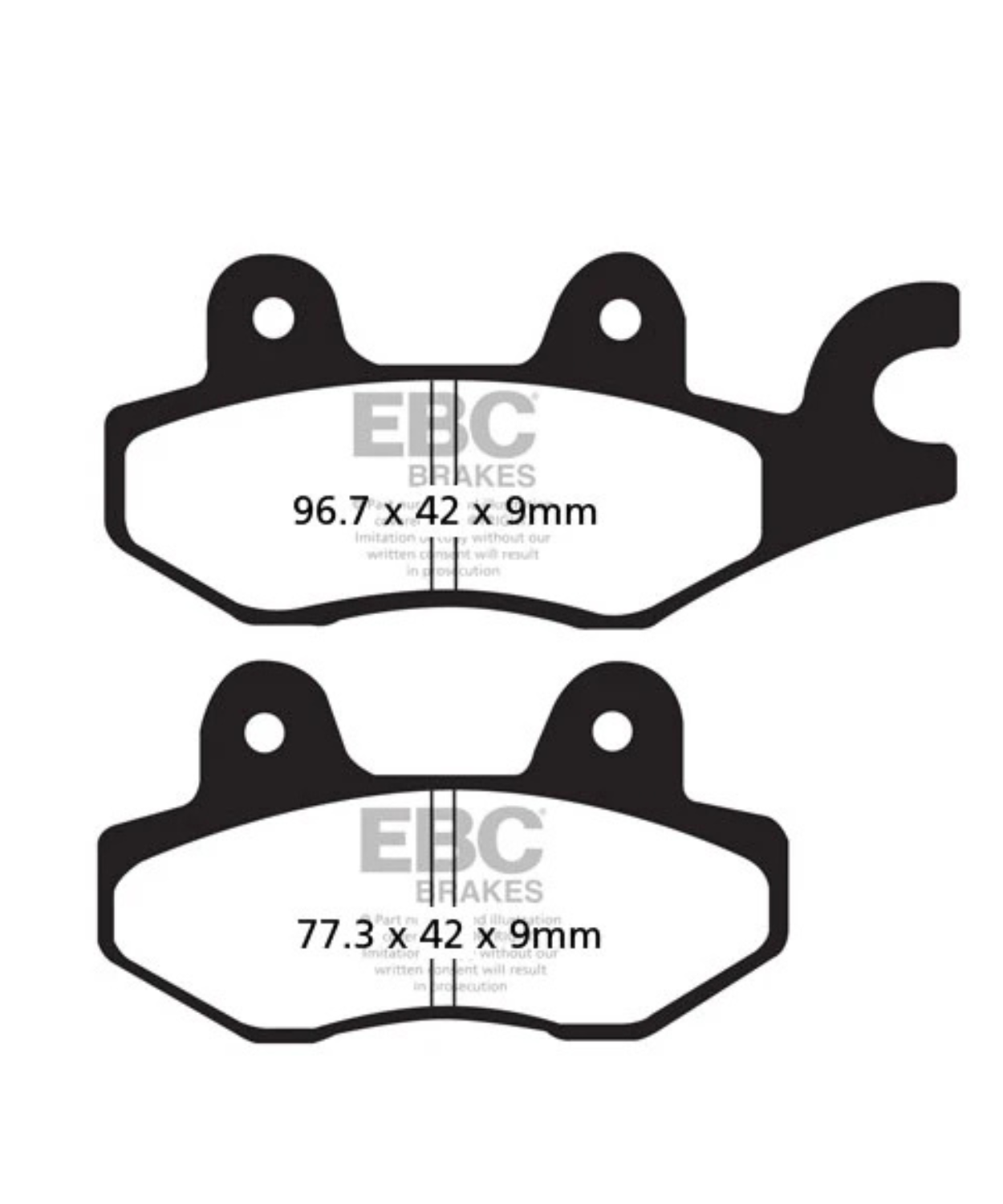 EBC Kawasaki Versys 300 (2017 onwards) Fully Sintered Brake Pads