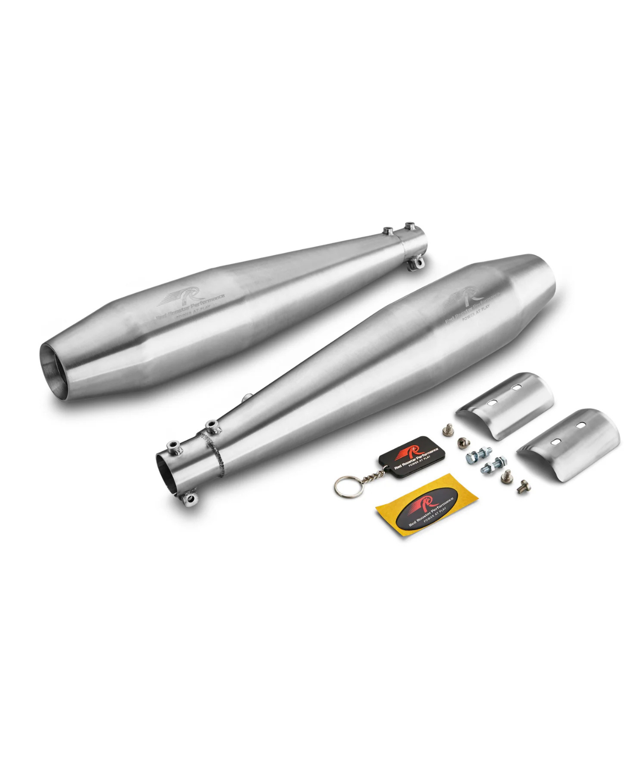 Red Rooster Performance Stellar Exhaust For Royal Enfield Interceptor 650 / GT 650 - Silver Matte