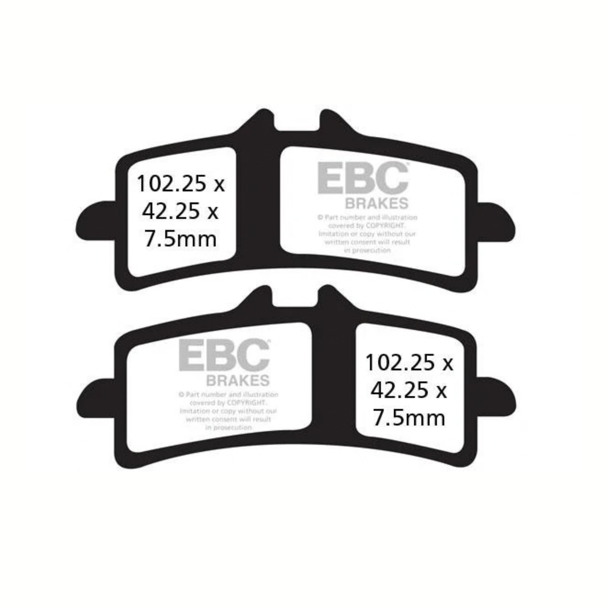 EBC Triumph Daytona 675R (2011-2016) Fully Sintered Brake Pads