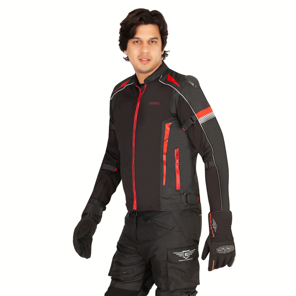 Lone Ranger Addon Pro Riding Jacket - Black Red