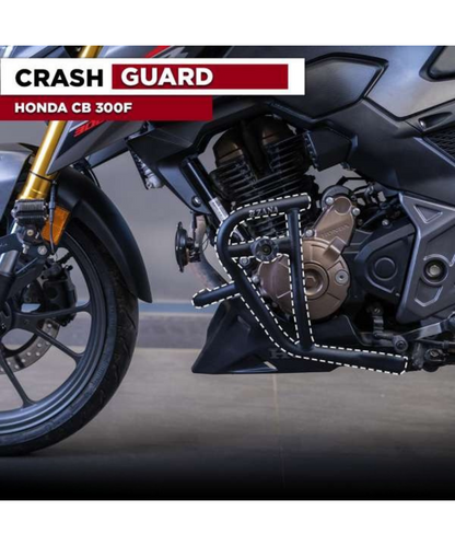 Zana Crash Guard with Slider Texture Matt Black Honda CB300F - ZI-8273