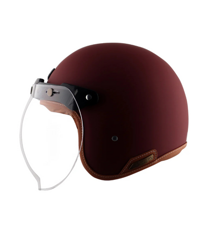 Axor Retro Jet Helmet - Dull Chestnut Red