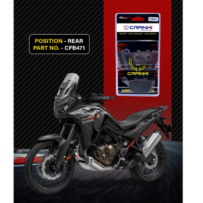 Crank1 Carbon Brake Pads for Honda Africa Twin (2016-2019)
