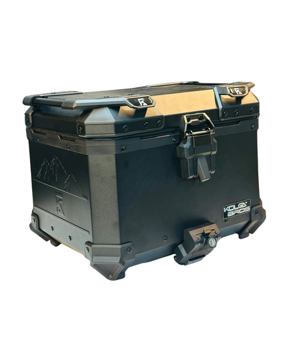 Kolga Bros Beast Moto Trunk Terra Lock Aluminium Alloy Top Box - Black - KBMT-03