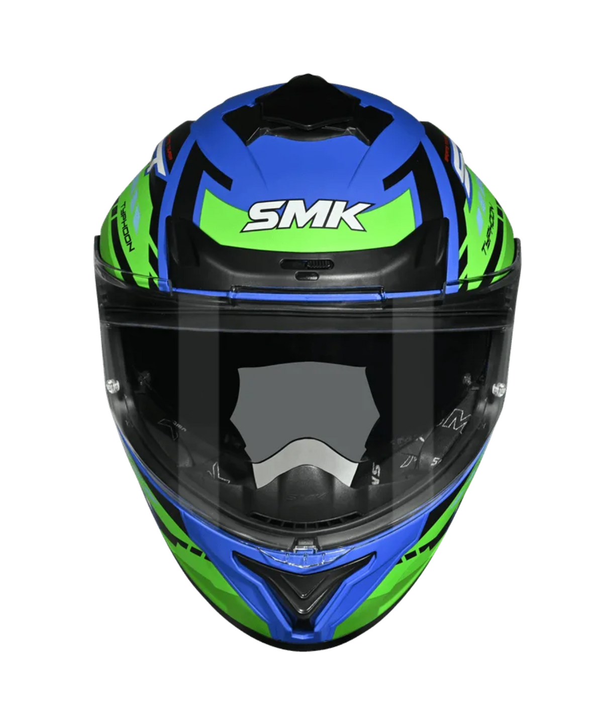 SMK Typhoon Sports Tourer GRPS GL585 Full Face Helmet - Gloss Blue Green - SMK
