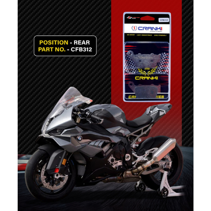 Crank1 Carbon Brake Pads for BMW S1000 RR (2016-2018)