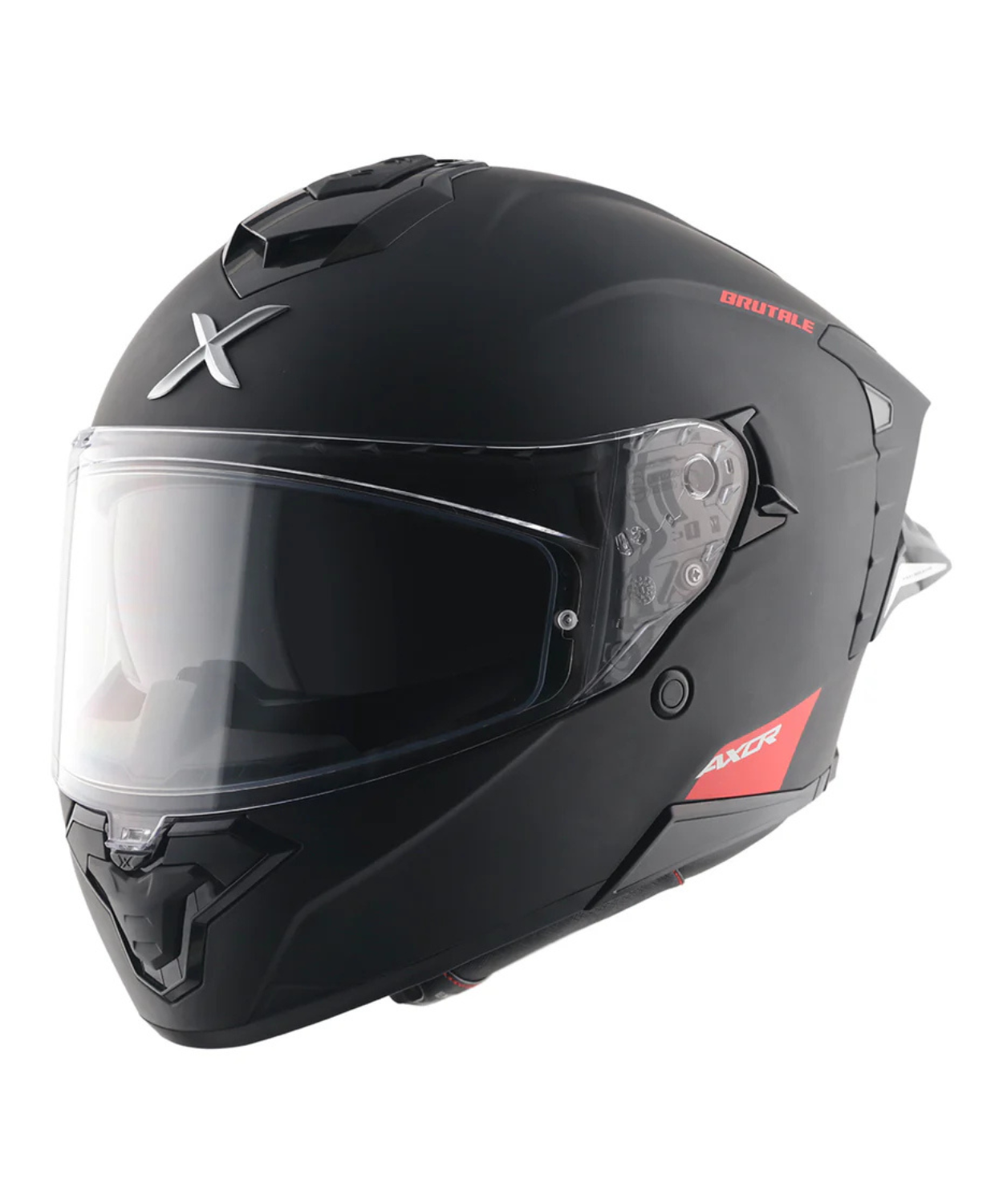 Axor Brutale Solid Colors Dual Spoiler Helmet - Matt Black