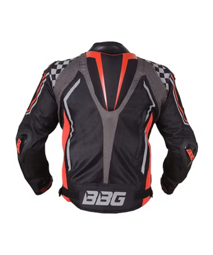 BBG Grand Prix Riding Jacket with Chest Guard - Red