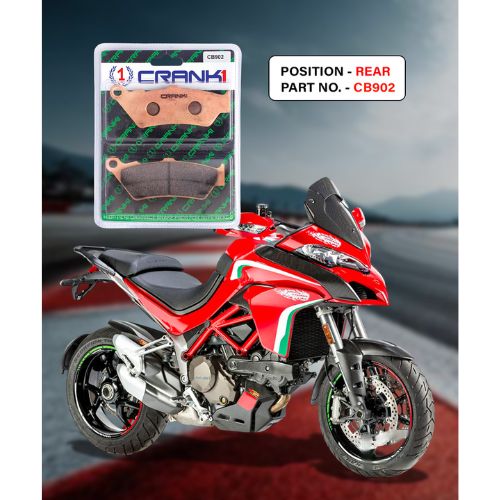 Crank1 Fully Sintered H2 Series Brake Pads for Ducati Multistrada 1200 DVT