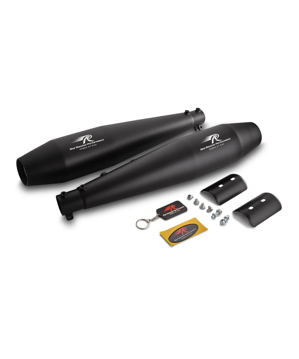 Red Rooster Performance Stellar Exhaust For Royal Enfield Interceptor 650 / GT 650 - Black Matte