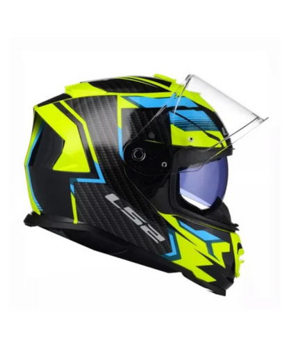 LS2 FF800 Storm II Tracker Helmet - Blue Hi-Viz Yellow