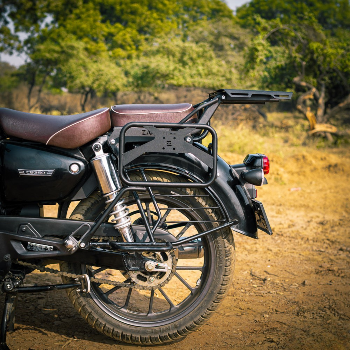 Zana Honda CB 350 (2025) Saddle Stay With Jerry Can Mount - Black - ZI-8682 - Zana