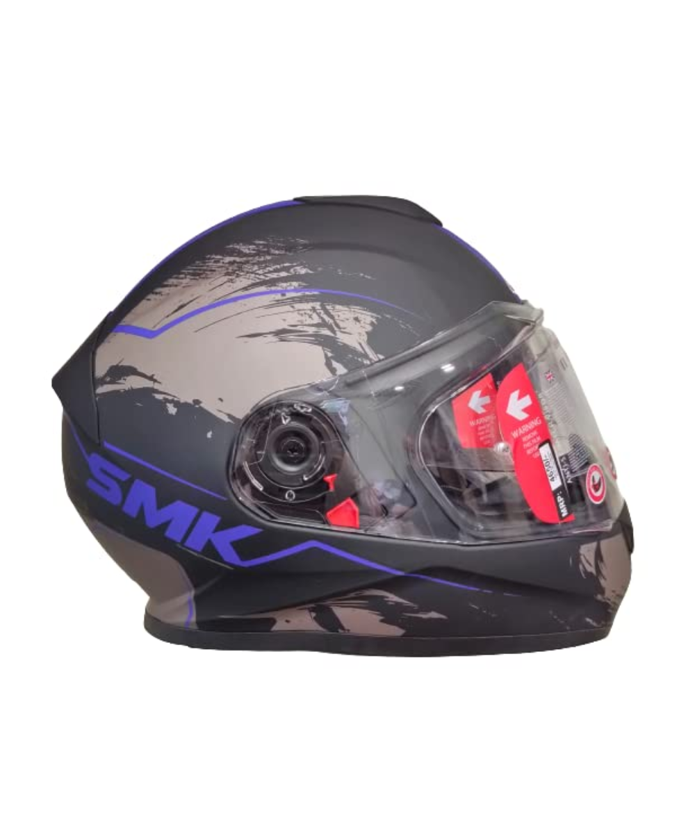 SMK Twister Wraith MA265 Black Blue Helmet - SMK