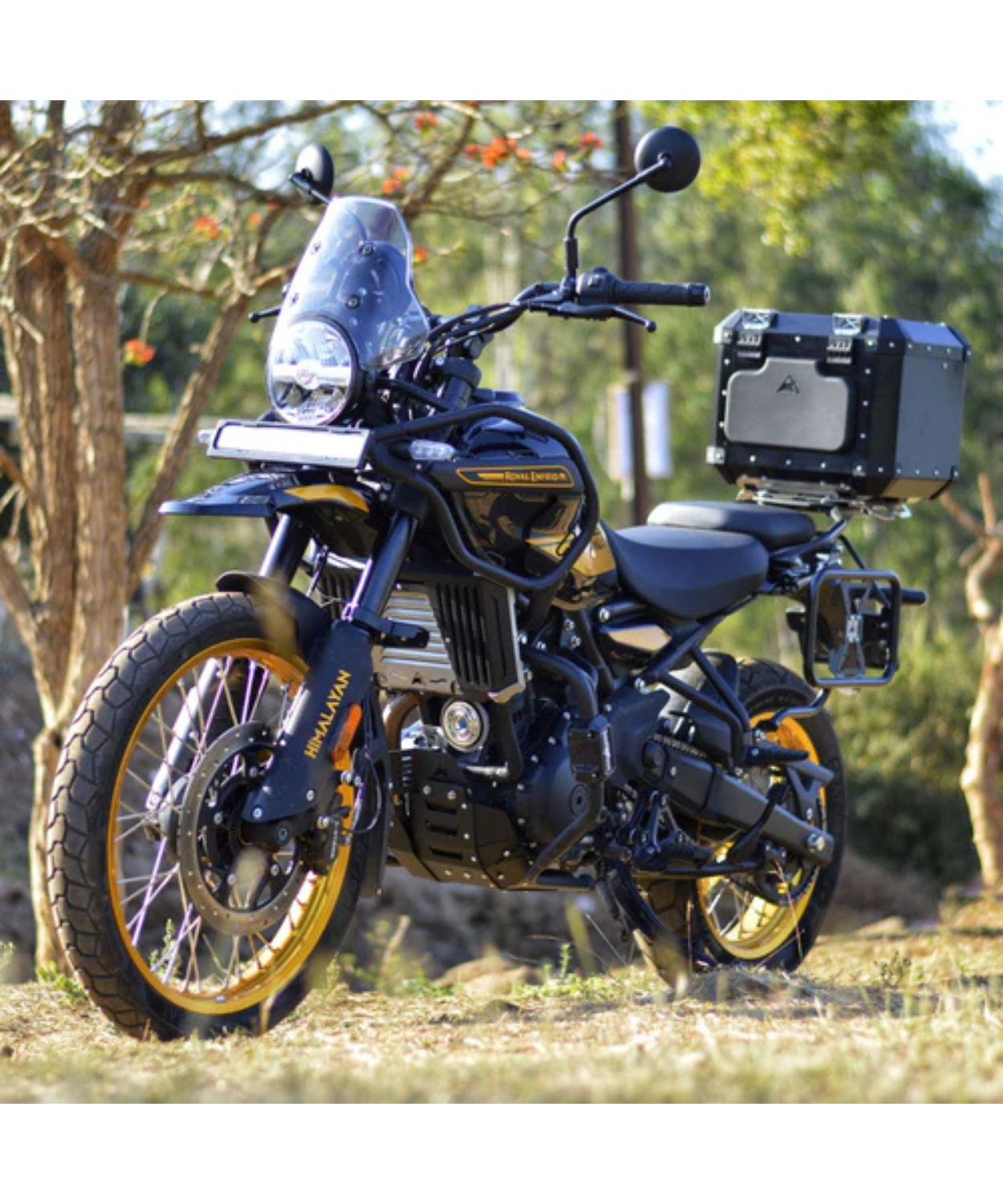 Auto Engina Aluminium Top Box 42L for Royal Enfield Himalayan 450 - Black