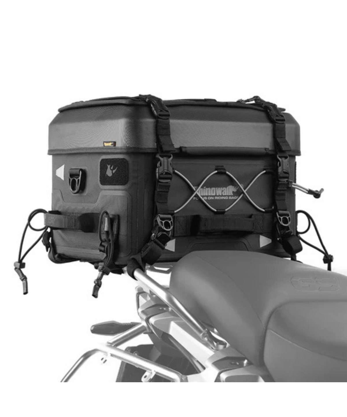 Rhinowalk Fortress Series X Tactical Tail Bag - Cooler Version Set B Soft Top Box - Black Grey - MFT2302 - Rhinowalk