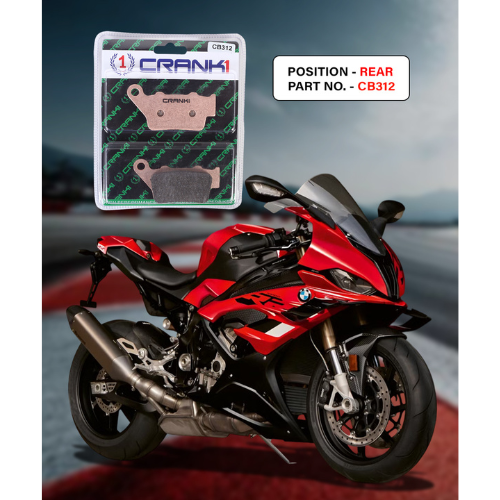 Crank1 Fully Sintered H2 Series Brake Pads for BMW S1000 RR