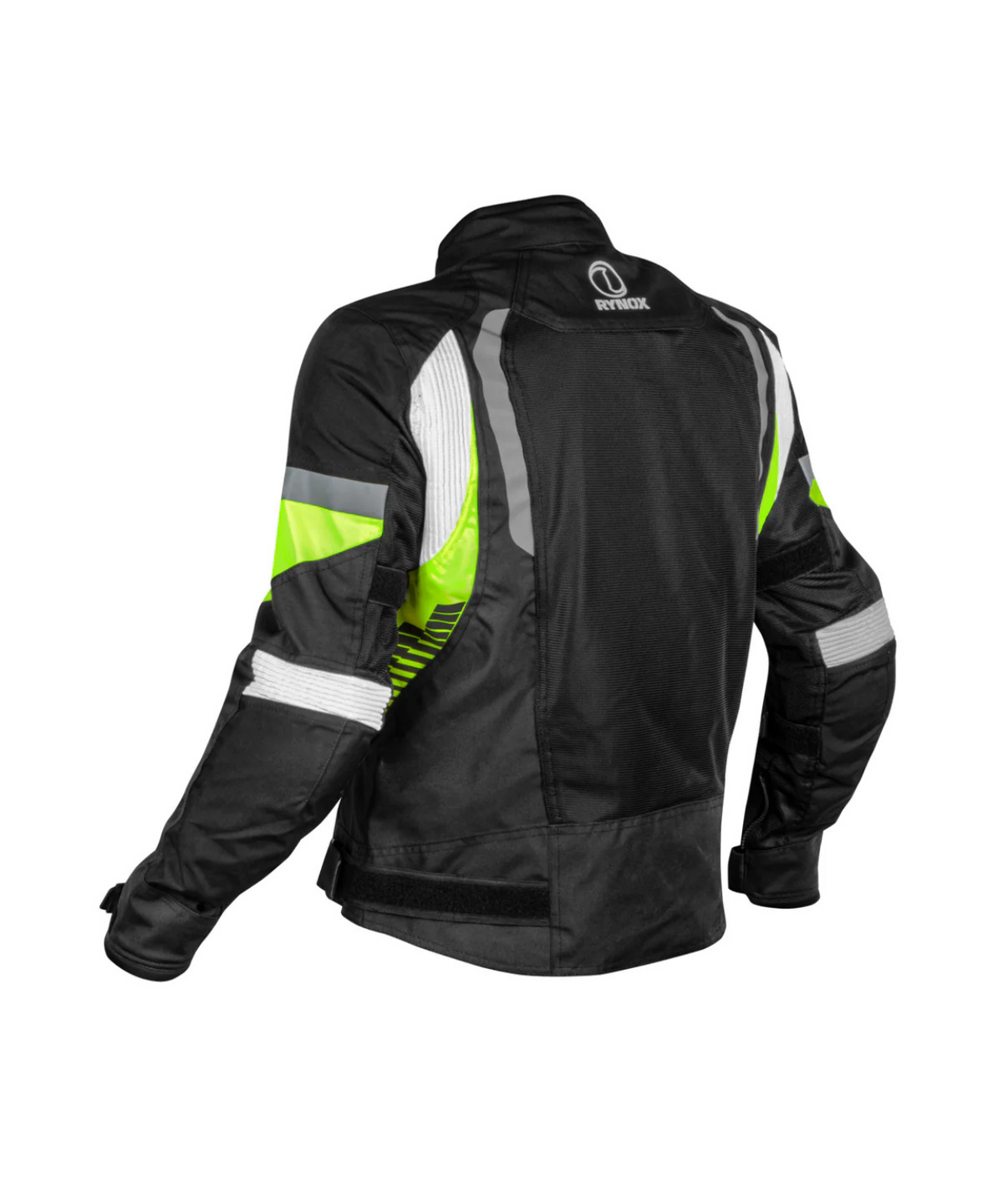 Rynox Tornado Pro 4 CE Certified Class A Riding Jacket - Black Hi-Viz Green