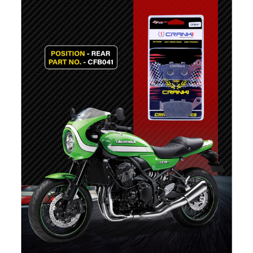 Crank1 Carbon Brake Pads for Kawasaki Z900 (2022 Onwards)