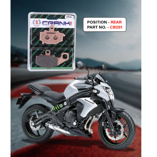 Crank1 Sintered Brake Pads for Kawasaki ER-6n (2012-2016)