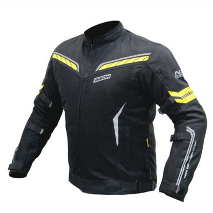 Bison ProGear Clavis Riding Jacket - Black Neon